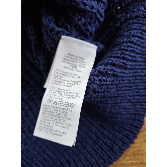 J. Crew Textured Sailor Sweater Women's Size XL Relaxed Nautical Saint-Tropez - Picture 9 of 10